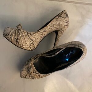 Faux Snake Heels